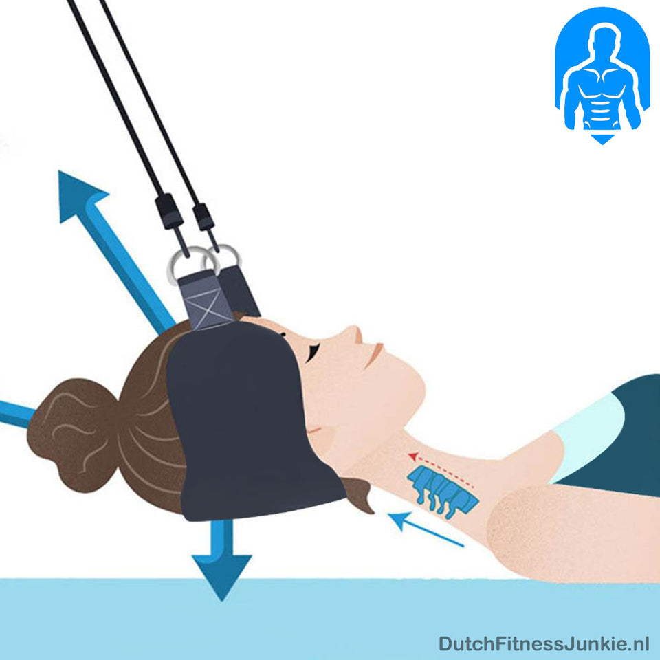 de hoofd hangmat werkt door cervical traction