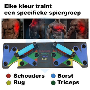 Train 4 spiergroepen met het Push-up Board
