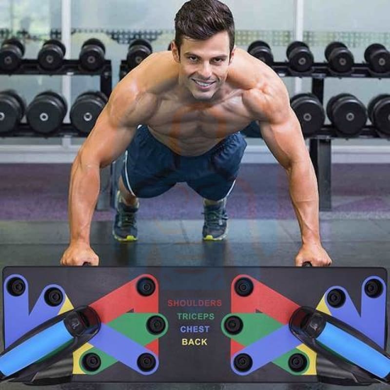 Push-up Bord training voor een brede borst